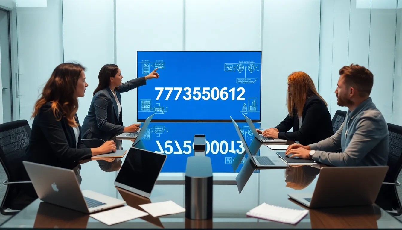 diverse team discussing the significance of an identifier in a modern office.